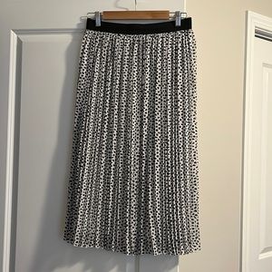 Pleated Midi Skirt